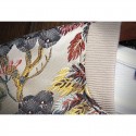 Mens Ethnic Style Crane Embroidered Floral Zipper Slim Fit Jacket