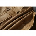 Mens Vintage Belts Coats Fleece Lined Outdoor Thikcened Winter Warm Jacket