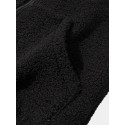 Mens Thicken Embroidered Wool Zipper Stand Collar Warm Casual Jacket