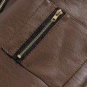 Mens Vintage Fleece Multi Pockets Zippers Warm Thickened Casual Coats