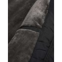 Mens Contrast Patchwork Warm Fleece Lined Warm Thicken Utility Hooded Coats