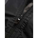 Mens Contrast Patchwork Warm Fleece Lined Warm Thicken Utility Hooded Coats