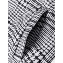 Mens Houndstooth Lapel Single-Breasted Mid-Length Trench Coats