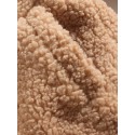 Mens Pattern Applique Sherpa Warm Jacket With Pocket