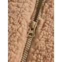 Mens Pattern Applique Sherpa Warm Jacket With Pocket