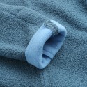 Mens Woolen Stand Collar Pure Color Thick Zipper Single Breasted Casual Jacket 