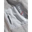 Mens Letter Print Stand Collar Plush Casual Drawstring Hem Jacket