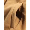 Mens Embroidery Patchwork Raglan Sleeves Woolen Jacket With Pocket