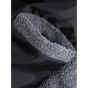 Mens New Zipper Cardigan Casual Loose Particle Velvet Short Hooded Coat