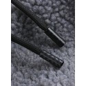 Mens New Zipper Cardigan Casual Loose Particle Velvet Short Hooded Coat