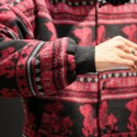 Mens Fashion Cotton Printing Loose Comfy Thick Casual Jacket 