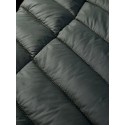 Mens Contrast Color Patchwork Warm Pocket Zipper Hooded Down Jacket
