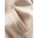 Mens Woolen Solid Color Lapel Button Cord Collar Relaxed Fit Jackets