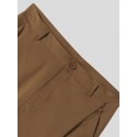 Men Plain Cross Pleated High Waist Loose Fit Pants