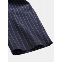 Mskufo Designed Mens 100% Cotton Stripe Drawstring Fit Comfy Casual Pants