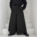 Mens Fashion Drawstring Loose Comfy Solid Color Casual Pants