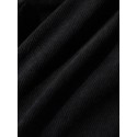 Mens Ethnic Geometric Print Patchwork Corduroy Drawstring Waist Shorts