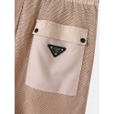 Mens Mesh Flap Pocket Casual Drawstring Waist Shorts