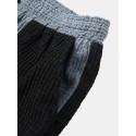 Mens Patchwork Corduroy Drawstring Casual Jogger Pants With Pocket