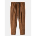 Mskufo Design Mens Side Pocket Elastic Waist Loose Cargo Pants