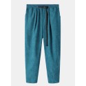 Mskufo Design Mens Side Pocket Elastic Waist Loose Cargo Pants