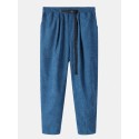 Mskufo Design Mens Side Pocket Elastic Waist Loose Cargo Pants