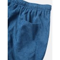 Mskufo Design Mens Side Pocket Elastic Waist Loose Cargo Pants