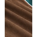 Mskufo Designed Corduroy Mens Side Stripe Pocket Drawstring Beam Feet Casual Pants