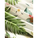 Mens All Over Pineapple Floral Print Holiday Drawstring Short