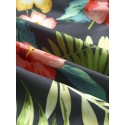 Mens All Over Flower Leaf Print Holiday Drawstring Shorts