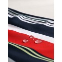 Mens Colorful Stripe Drawstring Pocket Quick Dry Holiday Board Shorts