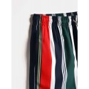 Mens Colorful Stripe Drawstring Pocket Quick Dry Holiday Board Shorts