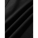 Mens Letter Print Color Block Patchwork Loose Sweatpants