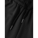 Mens Japanese Cherry Blossoms Side Print Street Drawstring Sweatpants
