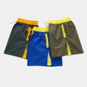 Mens Color Block Designer Board Shorts Side Zip Mesh Lining Jogger Sports Beach Shorts With Pockets