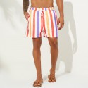 Mens Sunshine Striped Board Shorts Thin Quick Dry Mesh Lining Fishing Beach Shorts 