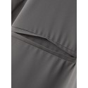 Mens Solid Lapel Button Front Belted Blazer Jumpsuit