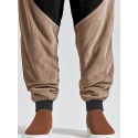 Mens Vintage Geometric Print Patchwork Loose Drawstring Waist Pants
