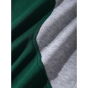 Mens Two Tone Patchwork Loose Drawstring Waist Sweatpants