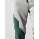 Mens Two Tone Patchwork Loose Drawstring Waist Sweatpants