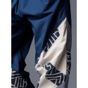 Mens Ethnic Geometric Pattern Patchwork Loose Drawstring Jogger Pants