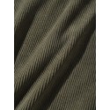 Mens Contrast Pocket Elastic Cuff Casual Corduroy Pants