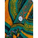 Men's Vintage Floral Ethnic T Shirts Summer Beach Dashiki Floral Casual Tops Tee