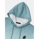 Mens Rose Japanese Ombre Print Kangaroo Pocket Drawstring Hoodies