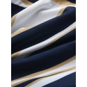 Mens Fashion Plain Color Striola Chest Pocket Short Sleeve Casual Shirts