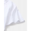 Mens Smile Chest Print O-Neck Casual Loose Short Sleeve T-Shirt