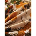Mens Cotton Floral Oil Printing Turn Down Collar Short Sleeve Shirts