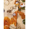 Mens Cotton Floral Oil Printing Turn Down Collar Short Sleeve Shirts