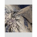 Men Floral 100%Cotton Linen Button Short Sleeve Casual Shirts