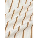 Mens Striped Chest Pocket Button Up Corduroy Short Sleeve Shirts